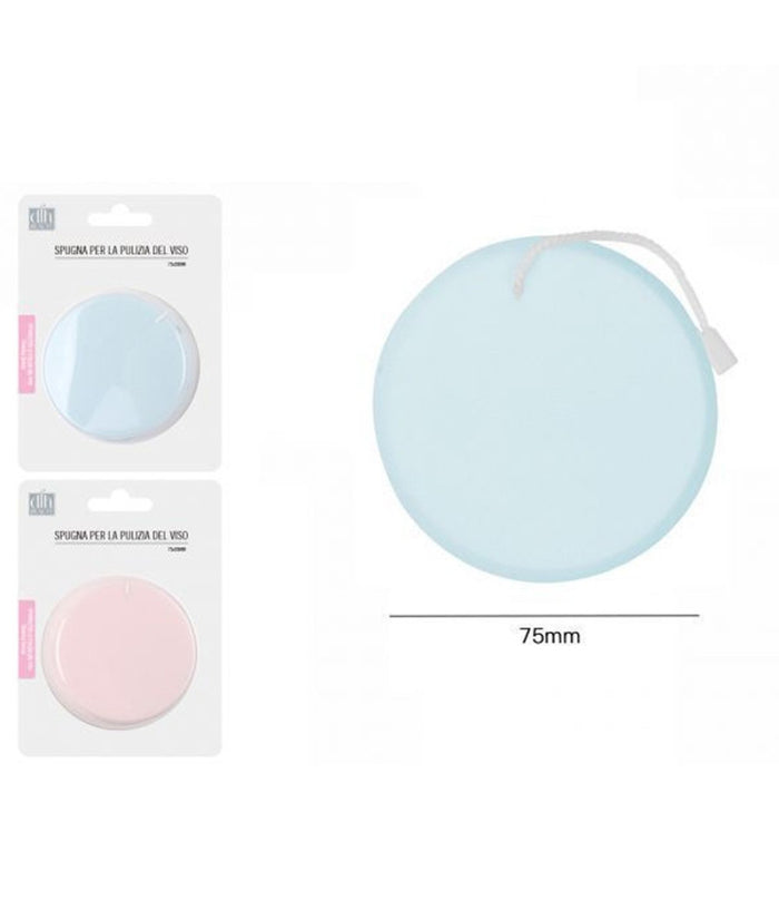 4pz Spugne Detergenti Per Pulizia Viso Make Up Dischetti Struccanti Morbidi 75mm         