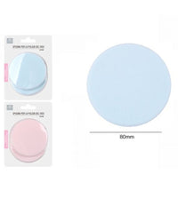 4pz Spugne Detergenti Per Pulizia Viso Make Up Dischetti Struccanti Morbidi 80mm         