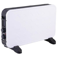 Termoconvettore niklas modello biscotto colore bianco 1000 / 2000 watt