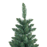 Albero di Natale Artificiale 182.88cm con 479 Rami, Design Alto e Stretto con Base Pieghevole, Verde