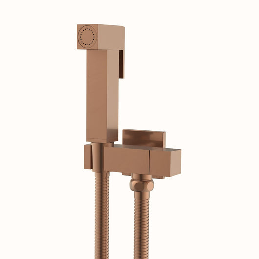 Idroscopino wc doccetta ottone portatile shutoff monogetto con leva ogomondo kit *** finitura- oro rosa quadro, confe...