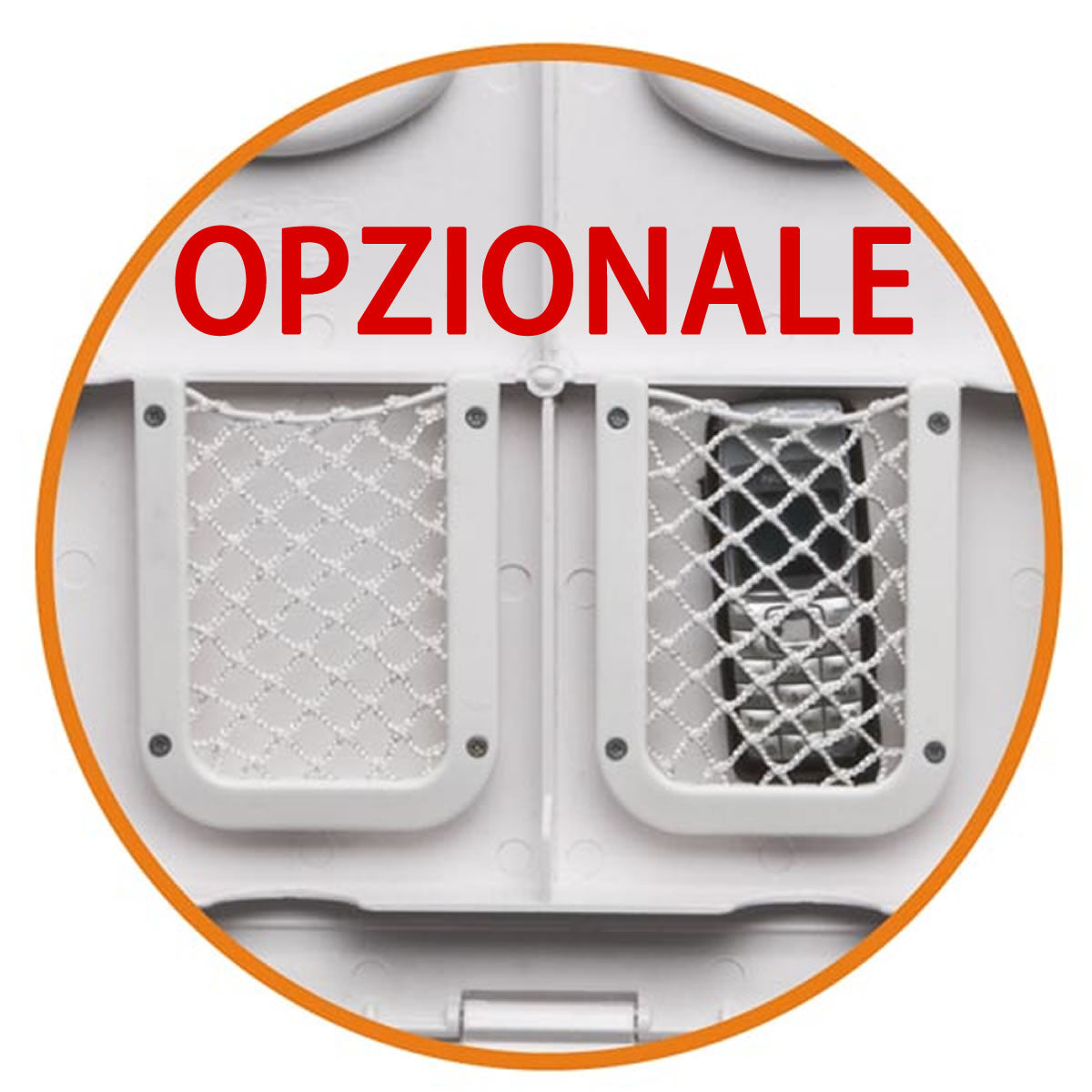 Sportello calpestabile per barca impermeabile nautica bianco abs con fori all'interno per 2 retine