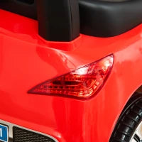 Macchinina per Bambini Cavalcabile con Volante, Fari e Musiche, Età 18-36 Mesi, Rosso