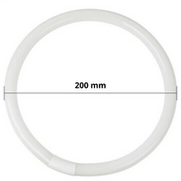 Lampadina circolare trifosforo fluorescente luce bianca 6500k *** watt 22 watt, confezione 1