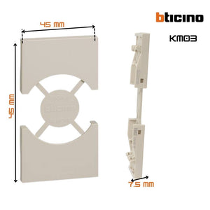 Cover bticino living now per prese standard p40 2 moduli varie finiture *** colore sabbia, confezione 1