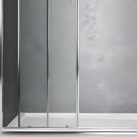 Porta doccia scorrevole slide4 per nicchia quattro ante cristallo trasparente *** misure 154-160 x h190 cm trasparent...