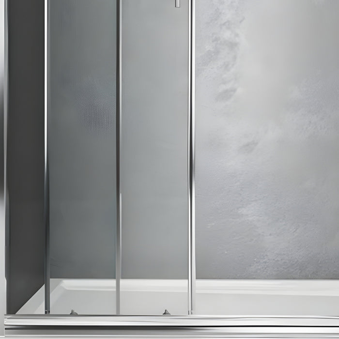 Porta doccia scorrevole slide4 per nicchia quattro ante cristallo trasparente *** misure 172-178 x h190 cm trasparent...
