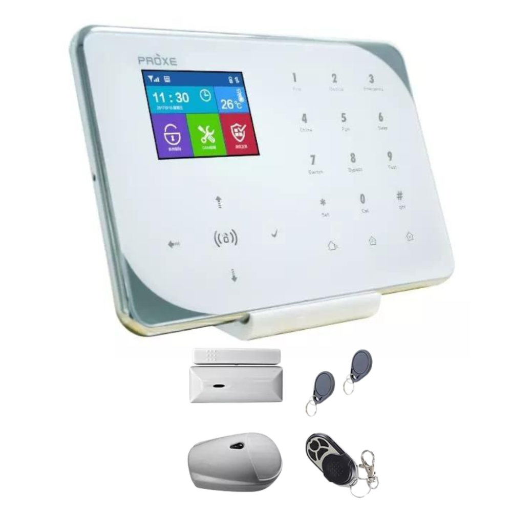 Kit allarme gsm/wi-fi sicura pro con centrale tastiera soft touch integrata