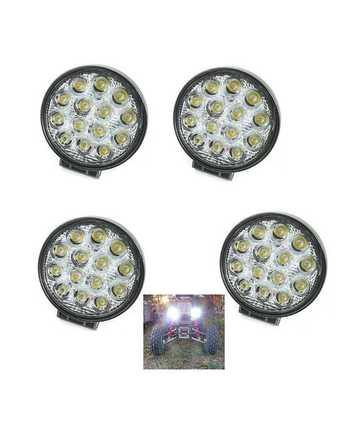 4x 42w Led Luce Faro Lampada Da Lavoro Faretto Auto Barca Camion Klw Suv 12v 24v         
