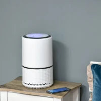 Purificatore d'Aria con Filtro HEPA Carbone Attivo, 3 Velocità Regolabili, Area coperta 18㎡, per Polvere, Fumo, Odori, Polline