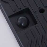 DURHAND Set 2 Rampe per Auto in Plastica con Carico Massimo 5 Tonnellate, 91x30x21 cm, Nero