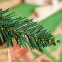 Albero di Natale Artificiale Pieghevole con Base Rimovibile 180cm - Verde