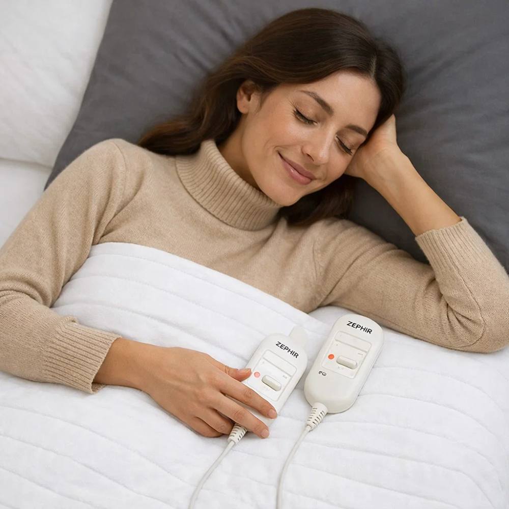 Zephir termocoperta elettrica in poliestere per riscaldamento letto *** numero posti 2 piazze, confezione 1