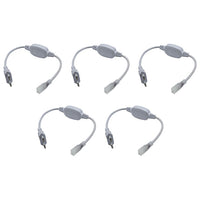 5 Pezzi Alimentatore Raddrizzatore Adattatore 8A Con Cavo Per Striscia Led COB 220V IP65 SL22011