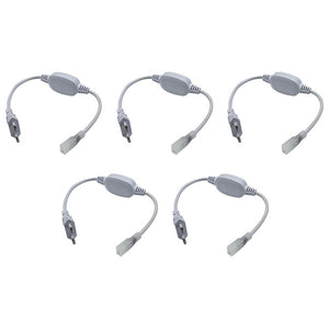 5 Pezzi Alimentatore Raddrizzatore Adattatore 8A Con Cavo Per Striscia Led COB 220V IP65 SL22011