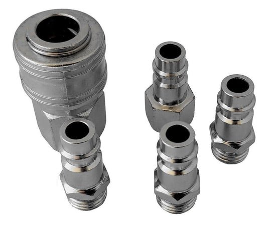 5 RACCORDO INNESTO RAPIDO RUBINETTO ARIA COMPRESSA MULTI PRESA ATTACCO 1/4"
