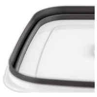 Trade Shop - 5 Contenitori Alimenti In Plastica Con Coperchio Ventilato Microonde Impilabile -