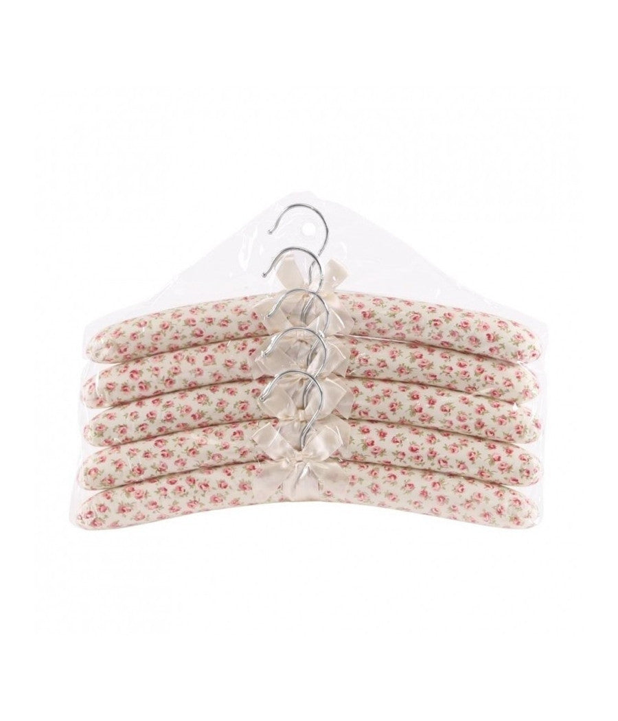 5 Gruccia Grucce Spugna Tessuto Appendiabiti Appendi Abiti Vestiti Camicie         