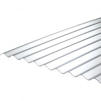 5 Lastre di Policarbonato Corrugato ONDA 76/18 CLEAR 1265X2000mm con protezione UV