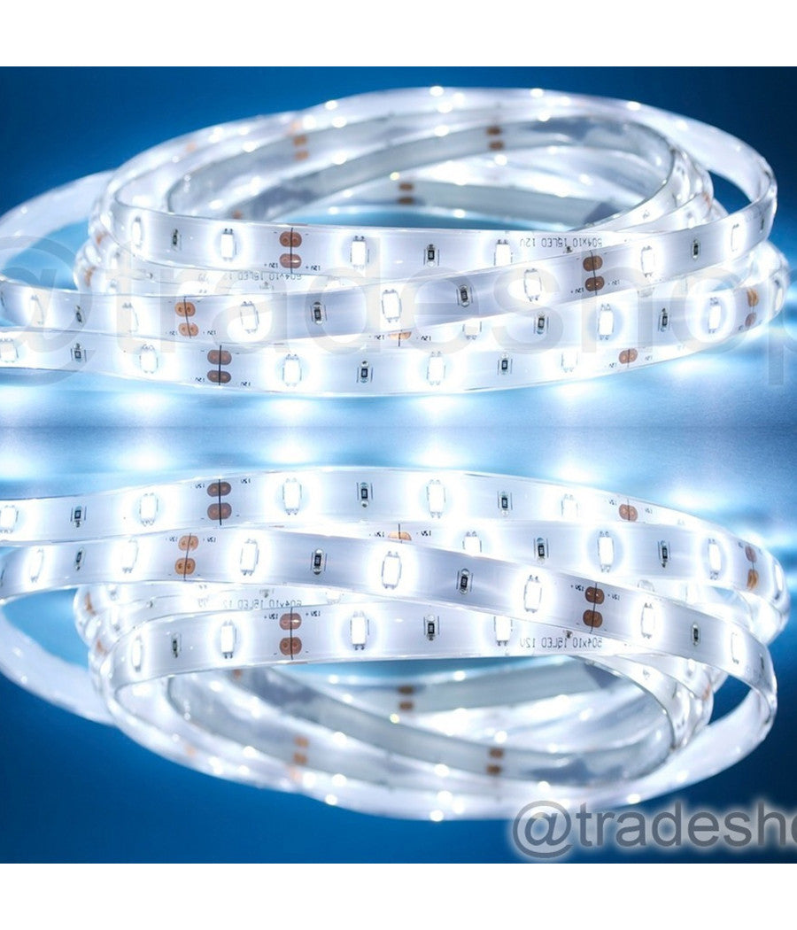 5 M Striscia Strip 300 Led Smd 5630 Bianco 5 Mt Alta Luminosità  Impermeabile         