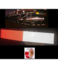 5 Metri Nastro Adesivo Catarifrangente Auto Camion Rosso Bianco Alta Visibilità¡         