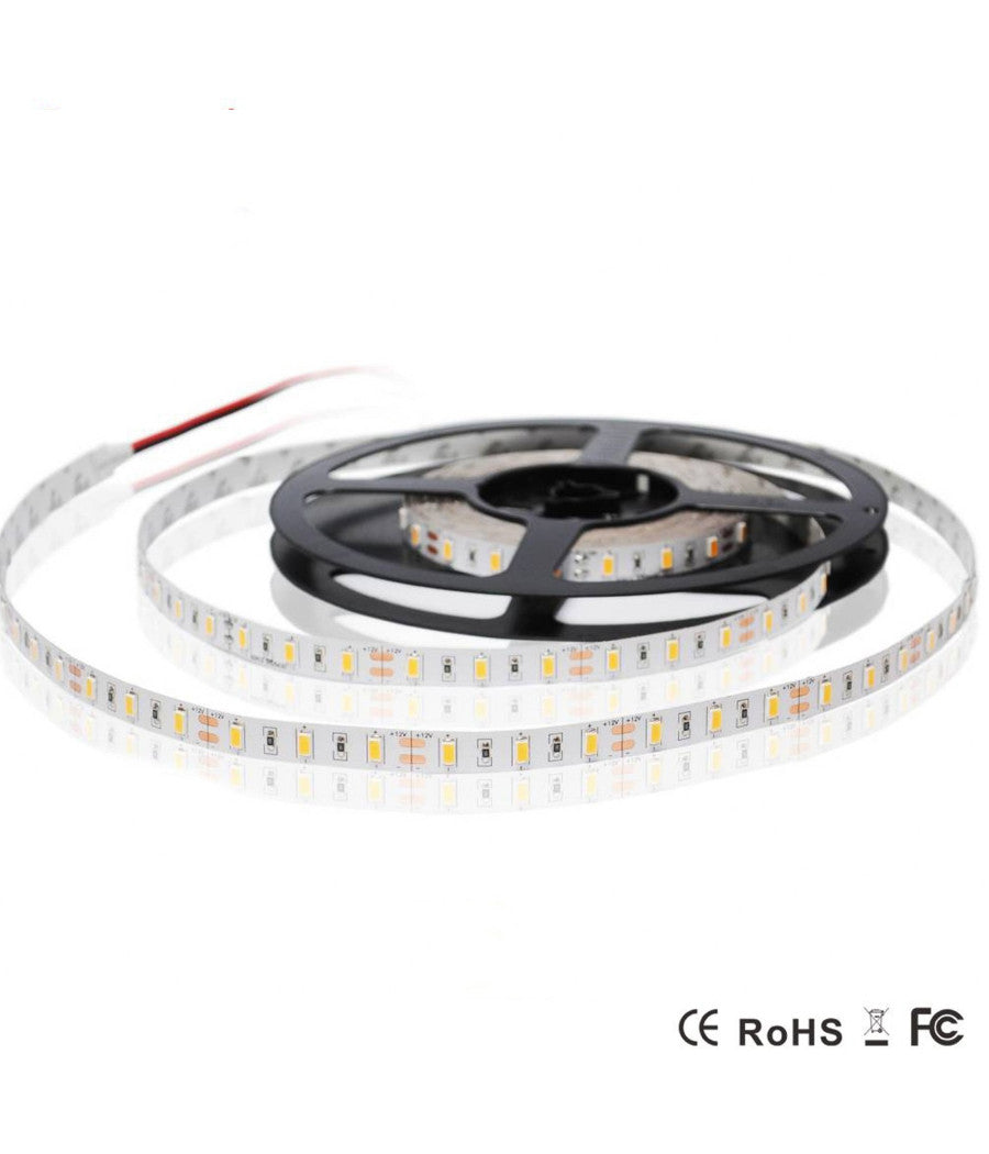 5 Metri Strip Striscia 300 Led 3014 Smd Per Esterno Ip65 12 V Dc Caldo Freddo         