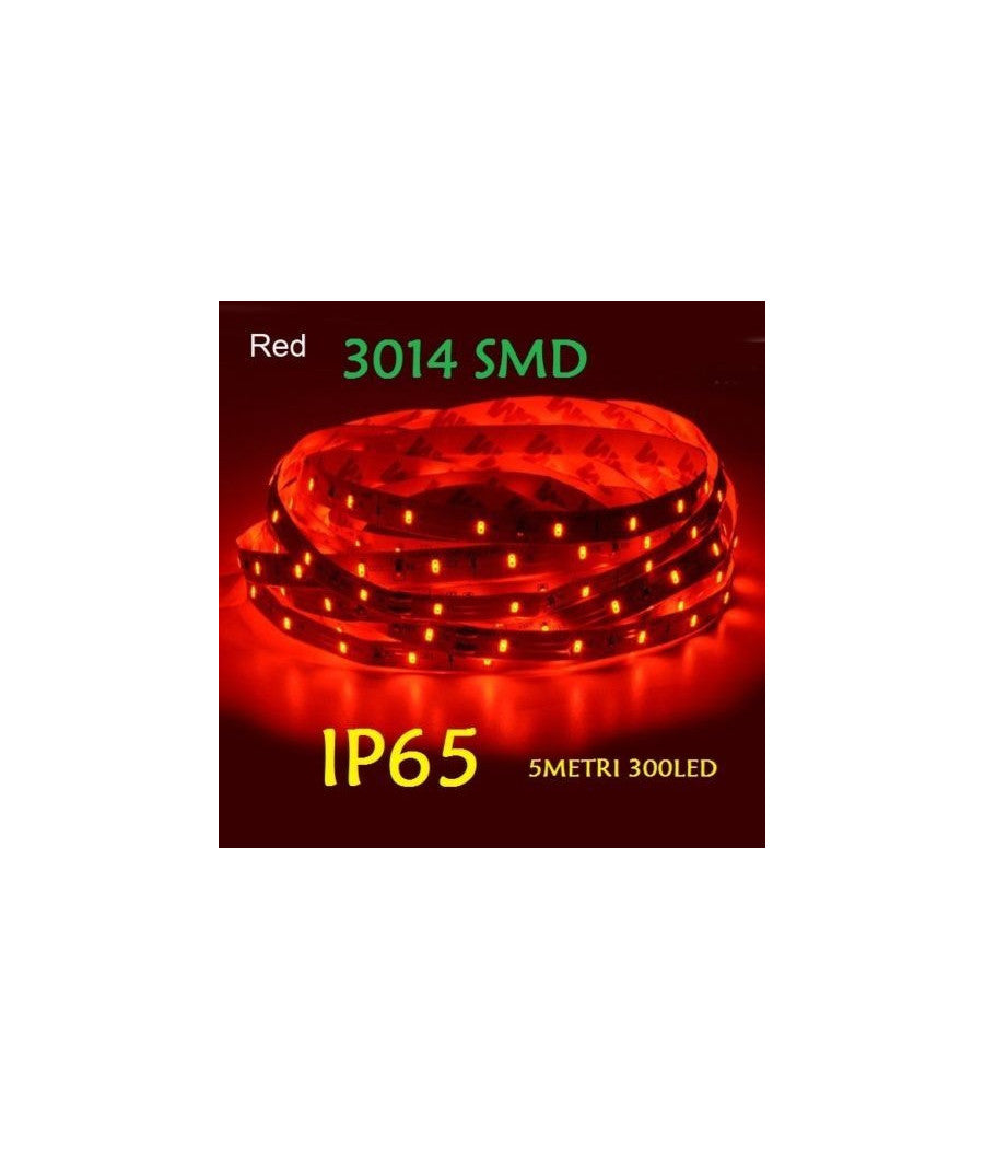 5 Metri Strip Striscia 300 Led 3014 Smd Per Esterno Ip65 12 V Dc Caldo Freddo         