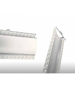 5 Profili In Alluminio 2mt A Incasso Senza Copertura Per Strip Led Strisce Al-17         