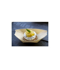 5 Pz Eco Coppette Barchette Grandi Finger Food Legno Di Pino - Ciotole Buffet         