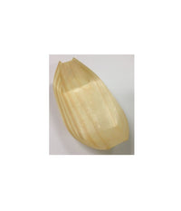 5 Pz Eco Coppette Barchette Grandi Finger Food Legno Di Pino - Ciotole Buffet         