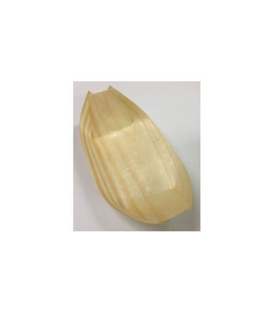 5 Pz Eco Coppette Barchette Grandi Finger Food Legno Di Pino - Ciotole Buffet         