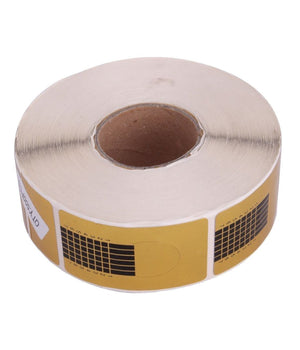 5 Rotoli 2500 Cartine Oro Nail Art Allungamento Ricostruzione Unghie Tips Sagome         