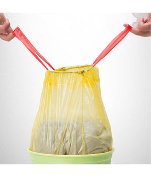 5 Rotoli Sacchetti Buste Spazzatura Profumati 45lt 50x60 Con Manici Giallo 100pz         