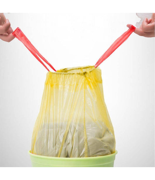 5 Rotoli Sacchetti Buste Spazzatura Profumati 45lt 50x60 Con Manici Giallo 100pz         