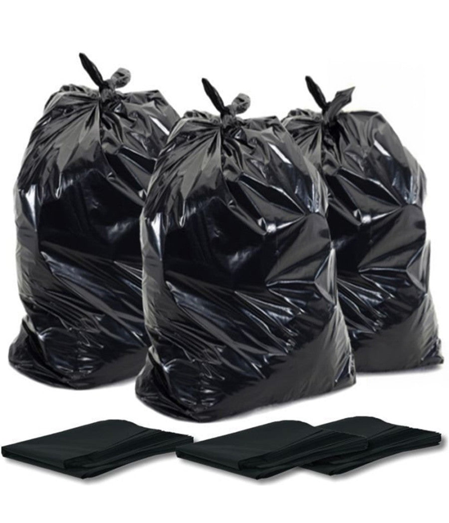 5 Sacchi Spazzatura Senza Maniglie Neri 90 X 120 Cm 150 Litri Super Resistenti         