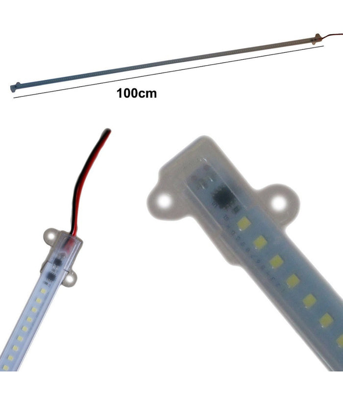 5 Striscie Led Smd 2835 Rigida Barra Profilo 15w 1 Mt Luce Calda Fredda 12v  -bianco Caldo      -