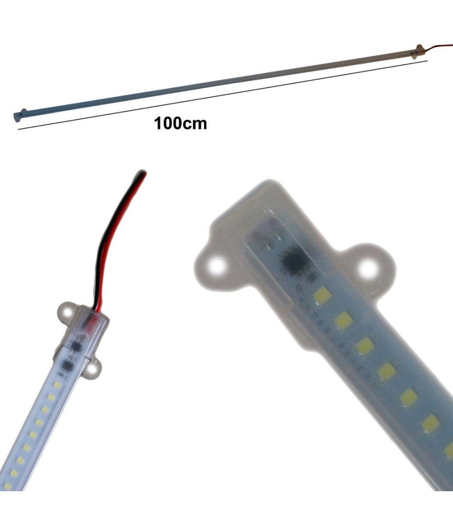 5 Striscie Led Smd 2835 Rigida Barra Profilo 15w 1 Mt Luce Calda Fredda 12v  -bianco Freddo      -