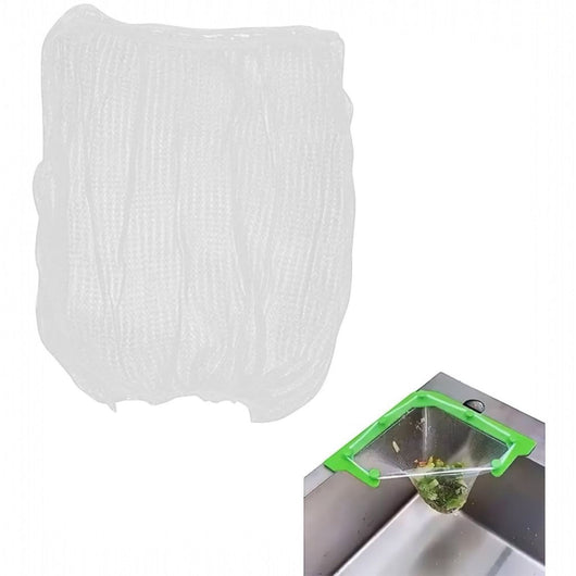 50 Filtro Sacchetto a Rete per lavello Lavandino Angolare Per Rifiuti Da Cucina