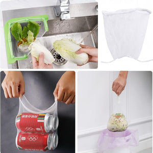 50 Filtro Sacchetto a Rete per lavello Lavandino Angolare Per Rifiuti Da Cucina