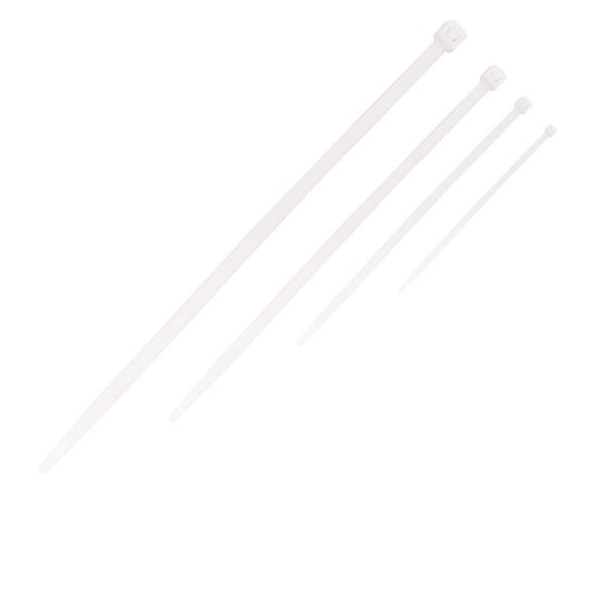 50 Pezzi Fascette Stringicavo Bianco 4,5 X 200MM