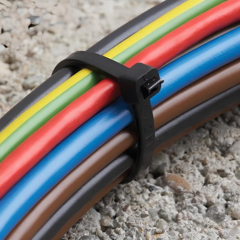 50 Pezzi Fascette Stringicavo Bianco 4,5 X 200MM