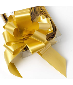 50 Coccarde Autotiranti Wedding Matrimonio Nozze Auto Casa Sposi Fiocco Colore  Oro       