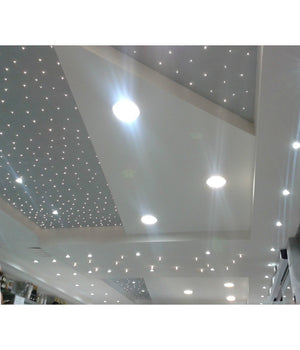 50 Led Cielo Stellato Incasso Luce Bianca O Blu Fredda Kit Punti Luce 5/12v         