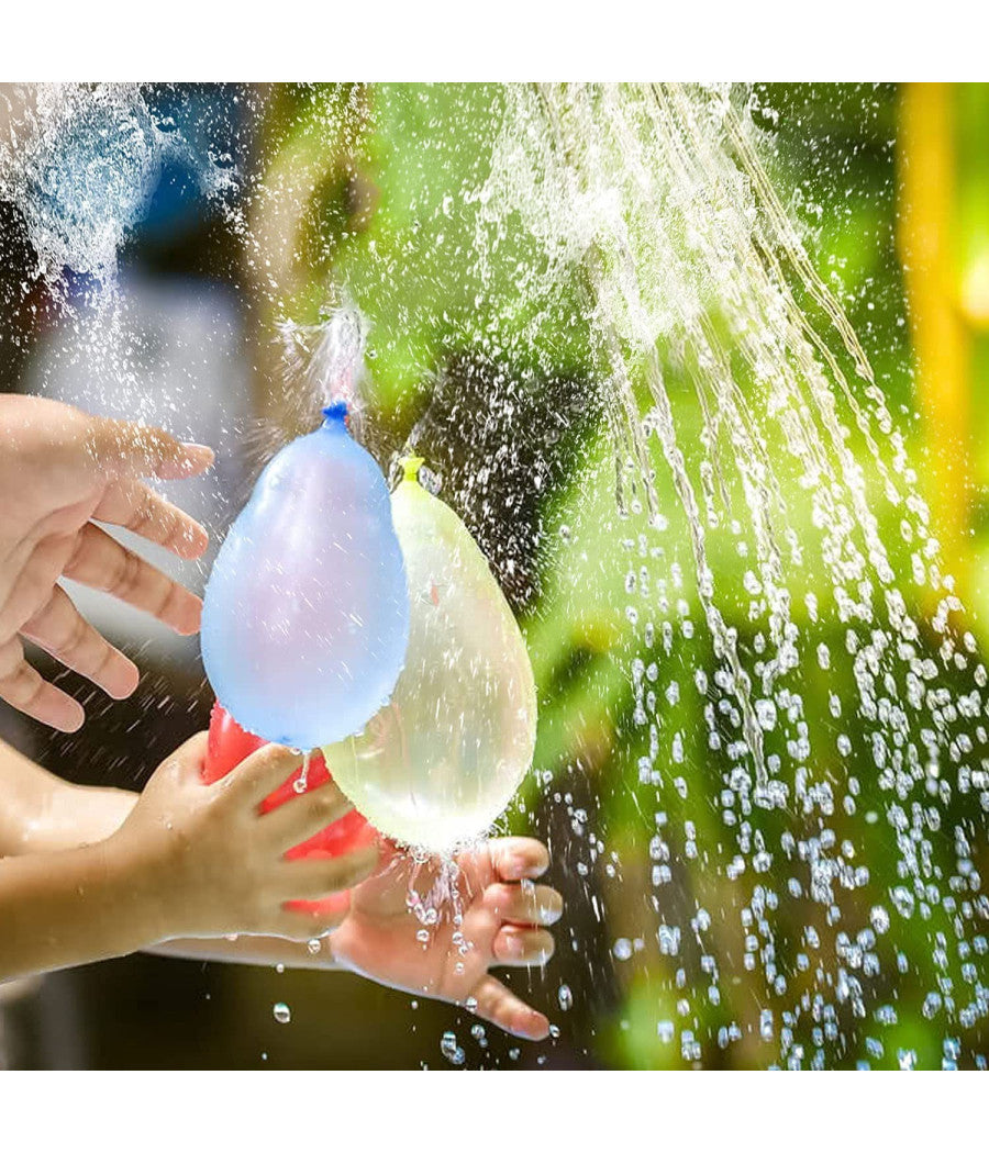 50 Palloncini Bombe D'acqua Riempimento Rapido Gavettoni Chiusura Autosigillanti         