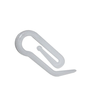 60 Pezzi Ganci In Plastica Bianco A Proboscide Papera 25mm Per Tende Tenda         