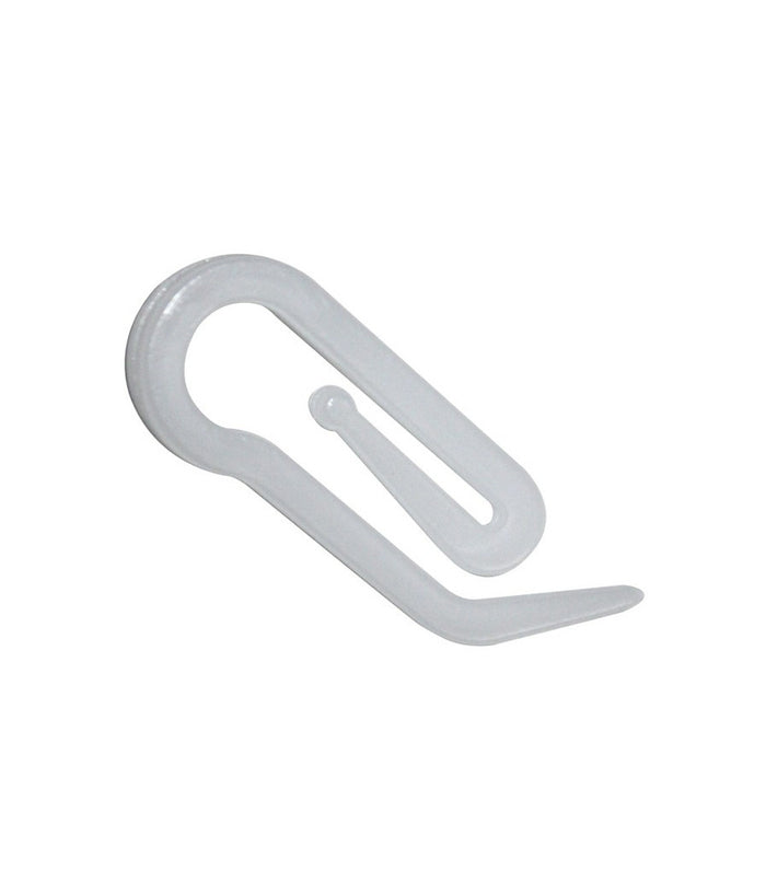 60 Pezzi Ganci In Plastica Bianco A Proboscide Papera 25mm Per Tende Tenda         