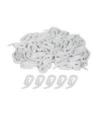 60 Pezzi Ganci In Plastica Bianco A Proboscide Papera 25mm Per Tende Tenda         