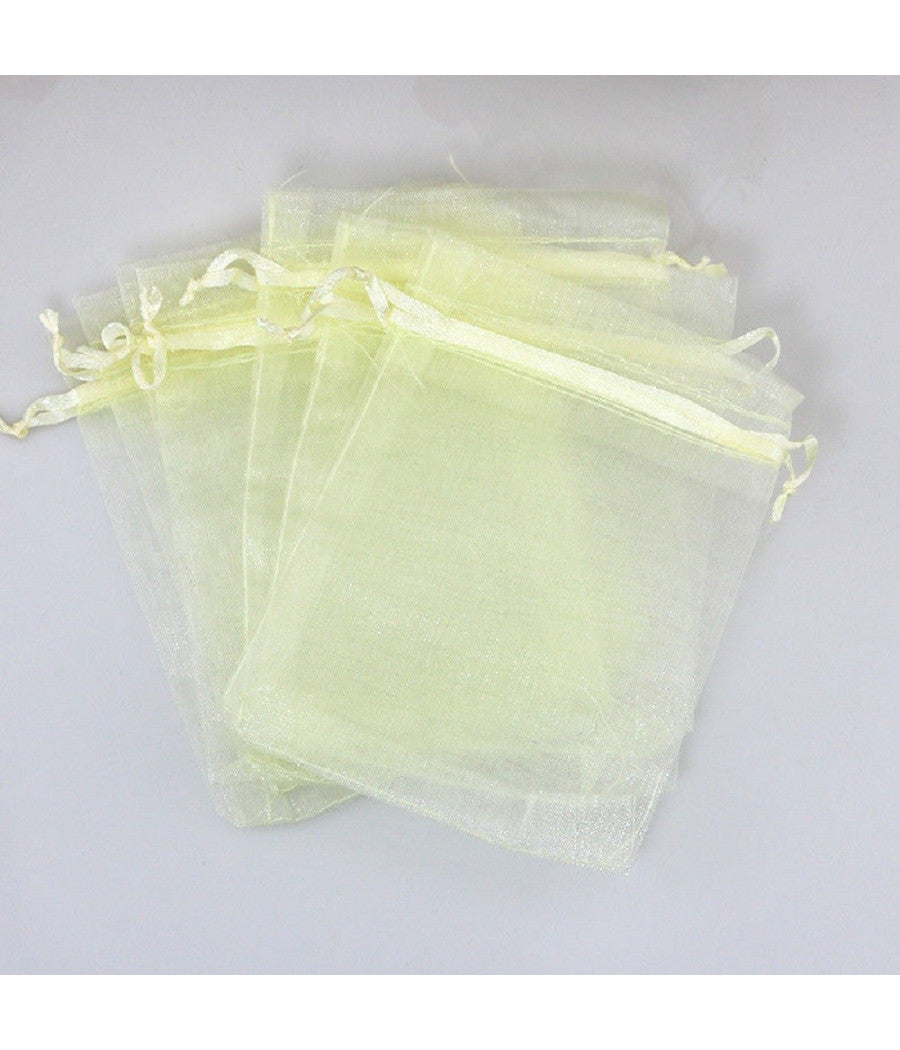 50 Veli Sacchetti Organza Tulle Per Confetti Regalo Bomboniera         