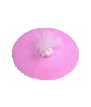 50 Veli Tulle Per Bomboniere Tondo Organza Matrimoni Battesimi Lauree Confetti         