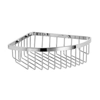 Lineabeta - Cestino portaoggetti doccia angolare Filo L.19 cm in acciaio lucido